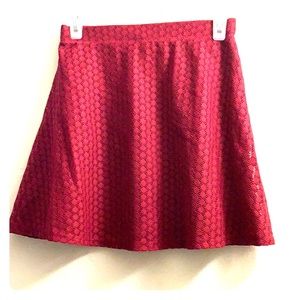Red skirt